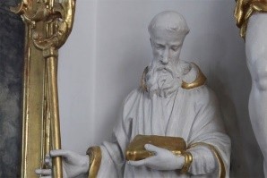 Statue Heiliger Magnus in der Pfarrkirche St. Ulrich und Magnus