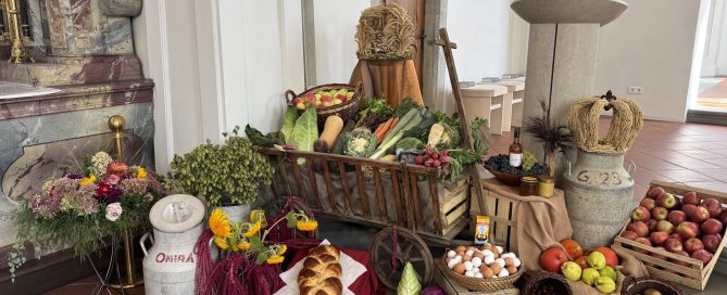 Erntedankaltar in der Pfarrkirche in Bodnegg