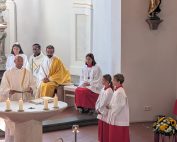 Chorraum Pfarrkirche in Bodnegg während des Hochamtes Mangenfest