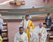 Chorraum Pfarrkirche in Bodnegg während des Hochamtes Mangenfest